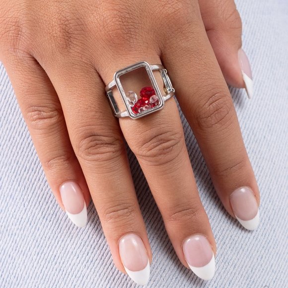 paparazzi Jewelry - Encased Envy - Red Ring